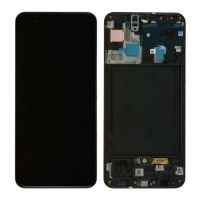 Дисплей Samsung Galaxy A50 SM-A505 complete with frame Black Original (снятый с телефона)