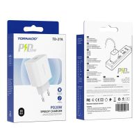 Зарядний пристрій TORNADO TD-27A (USB Type-C / PD20W / QC3.0)