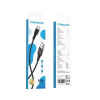 Кабель USB Type-C TORNADO TX16 (1m / 3A) Black