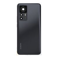 Задня частина корпусу Xiaomi 12T / Xiaomi 12T Pro Black (з склом камери). Уцінка