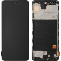 Дисплей Samsung Galaxy A51 SM-A515 OLED with frame Black (6.37" Small LCD)
