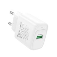 Зарядний пристрій HOCO C140A Smart single port QC3.0 charger (EU) White
