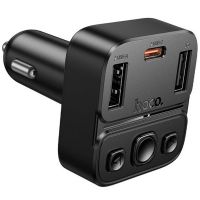 АЗП з FM-модулятором HOCO E87 Delta 35W(1A1C) car BT FM transmitter