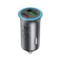 Автомобільний зарядний пристрій ACEFAST B16 95W (USB-A+USB-C) dual port metal set (P5) Metal Gray