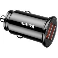 Автомобільний зарядний пристрій Baseus Circular Plastic А+А 30W Black