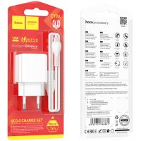 Зарядний пристрій Hoco C98A (Кабель Micro USB / 18W / QC3.0)
