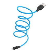 Кабель USB Lightning Hoco X21 Plus (1m / 2.4A)