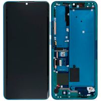 Дисплей Xiaomi Mi Note 10 / Mi Note 10 Pro / Mi Note 10 Lite OR 100% (Service Pack) with frame Green