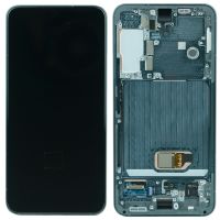 Дисплей Samsung Galaxy S22 5G SM-S901 OR 100% (Знятий з телефону) with frame Green