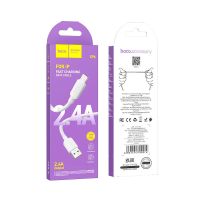 Кабель USB Lightning Hoco X96 (1m / 2.4A) White