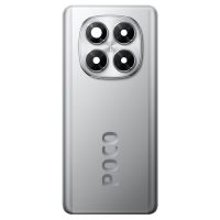 Задня частина корпусу Xiaomi Poco X7 Silver (з склом камери) Original (PRC)