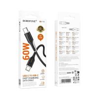 Кабель Type-C - Type-C Borofone BX119 (60W / 1m) Black