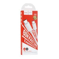 Кабель Type-C на Type-C Hoco X88 (1m / 60W) White