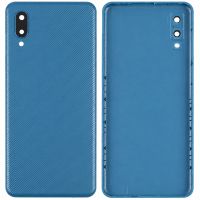 Задня частина корпусу Samsung Galaxy A02 SM-A022 Blue (з склом камери)