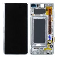 Дисплей Samsung Galaxy S10 Plus SM-G975 OLED with frame Silver