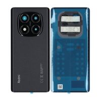 Задня частина корпусу Xiaomi Redmi Note 14 Pro 4G Black (з склом камери)