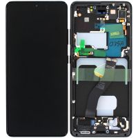 Дисплей Samsung Galaxy S21 Ultra SM-G998 OR 100% (Assemled Service Pack) with frame Phantom Black