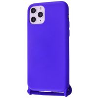 Чохол (Lanyard Case) для iPhone 11 Pro Max зі шнурком Ultramarine