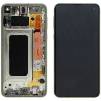 Дисплей Samsung Galaxy S10E SM-G970 OR 100% (знятий з телефону) with frame Canary Yellow