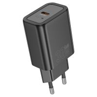 Зарядний пристрій HOCO N62 Gentle single port PD30W charger (EU) Black