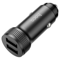 Автомобільний зарядний пристрій HOCO Z49 Level dual port Black