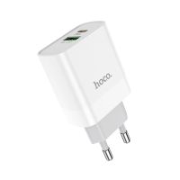 Блок USB 18W / Type-C 20W (2 in 1) Hoco C80A White