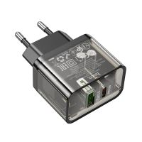 Блок USB 18W / Type-C 20W (2 in 1) Hoco N38 Black