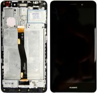 Дисплей Huawei GR5 2017 / Honor 6X / Mate 9 Lite with frame Black Original (знятий з телефону)