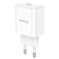Зарядний пристрій BOROFONE BA81A single port PD20W charger(EU) White