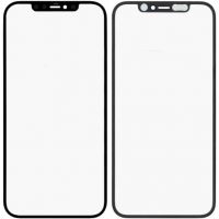 Скло дисплея iPhone 12 / iPhone 12 Pro + OCA (5.8") для переклеювання Black