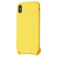 Чохол (Lanyard Case) для iPhone Xs Max зі шнурком Yellow
