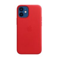 Чохол (Leather Case) для iPhone 12 mini with magsafe Red