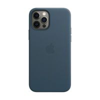Чохол (Leather case) для iPhone 12 / iPhone 12 Pro with magsafe Baltic Blue