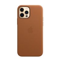 Чохол (Leather Case) для iPhone 12 Pro Max with magsafe Saddle Brown
