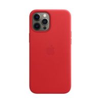 Чохол (Leather Case) для iPhone 12 Pro Max with magsafe Red