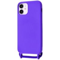Чохол (Lanyard Case) для iPhone 12 Mini зі шнурком Ultramarine