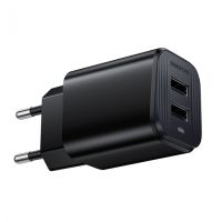 Зарядний пристрій BOROFONE BAS81A Star dual-port charger (EU) Black
