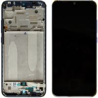 Дисплей Xiaomi Mi A3 / Mi CC9e OR 100% (Service Pack) with frame Blue