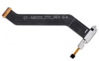 Роз'єм зарядки Samsung N8000 with flat and mic