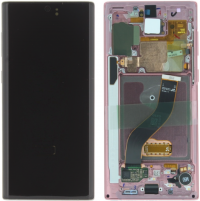 Дисплей Samsung Galaxy Note 10 SM-N970 OR 100% (Service Pack) with frame Aura Pink