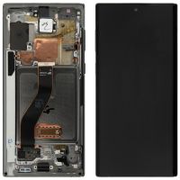 Дисплей Samsung Galaxy Note 10 SM-N970 complete with frame Silver (Original AMOLED)
