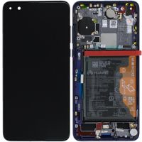 Дисплей Huawei P40 (ANA-AN00 / ANA-TN00) complete with frame and battery Black (Original AMOLED)