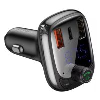 АЗП з FM-модулятором Baseus T Shaped S-13 Car Bluetooth MP3 Player (PPS Fast Charger Edition) Black