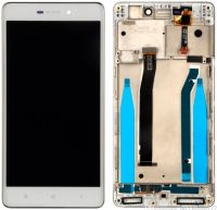 Дисплей Xiaomi Redmi 3S OR 100% (Service Pack) with frame Gold