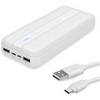 Акумулятор портативний (PowerBank) Reinston EPB026 (20000mah) White
