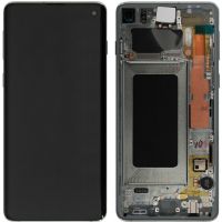 Дисплей Samsung Galaxy S10 SM-G973 OR 100% (Service Pack) with frame Prism Green