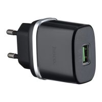 Зарядний пристрій HOCO C12Q Smart QC3.0 charger 18W Black