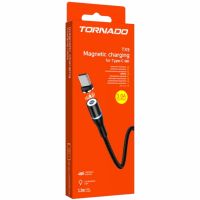 Кабель USB Type-C TORNADO TX5 магнітний (1.2m / 3A) Black