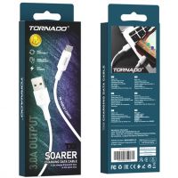 Кабель USB Type-C TORNADO TX8 (1m / 3A) White
