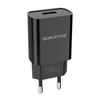 Зарядний пристрій BOROFONE BA20A Sharp single port charger 10.5W Black